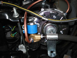 Установка газового погрузчика.