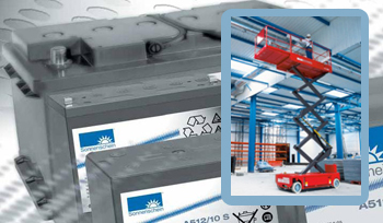 Аккумулятор для подъемной техники.