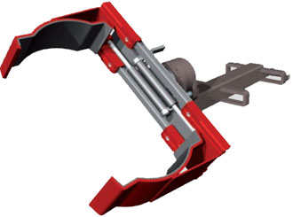 Навесное оборудование - захват для бочек