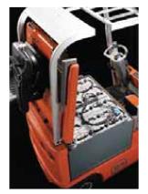 Аккумулятор в погрузчике.