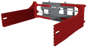 Захват для погрузчика для работы с тюками